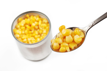 opened corn can