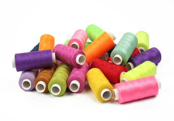 multicolored threads