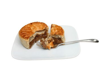Meat pie on a plate