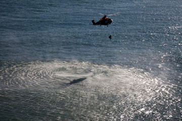 helicopter winching
