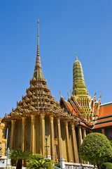 ancient architecture at temple of the emerald Buddha