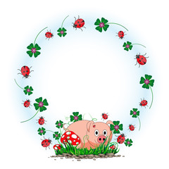 gluecksbringer rahmen sau