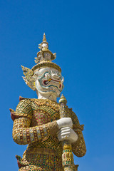 giant image around Thai temple