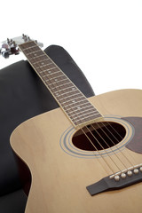 Obraz na płótnie Canvas Acoustic guitar resting
