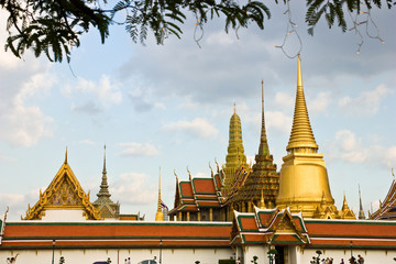 ancient architecture at temple of the emerald Buddha
