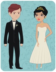 Fototapeta premium Bride and Groom