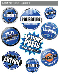 Obraz premium Button Vector Set - Angebote