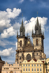 Fototapeta na wymiar gotycka katedra w Pradze