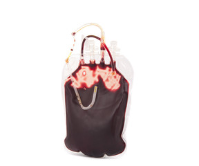 bag of blood isolated