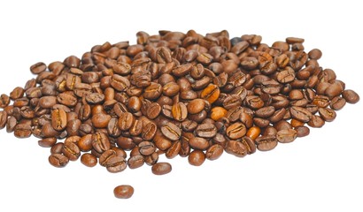coffee beans on white background