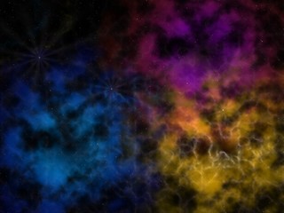 3D rendered Space Nebula