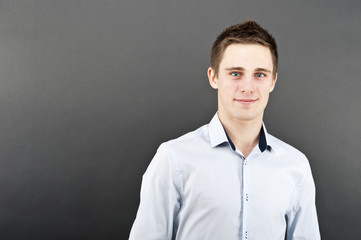 man on black backgraund