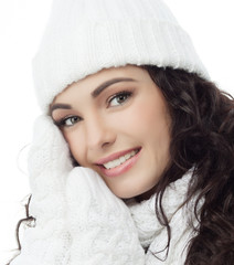 girl in winter clothing