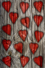 Valentine's Day Wooden Background