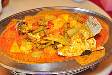curry fish head