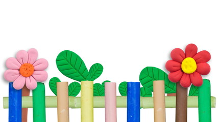 Obraz premium Pastel fence