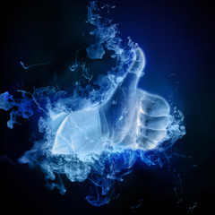 Like symbol - Internet social networks concept.