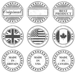 Grunge stamps design