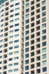 Wall of Condo Windows and Balconies