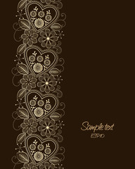 Beauty floral illustration, place for your text