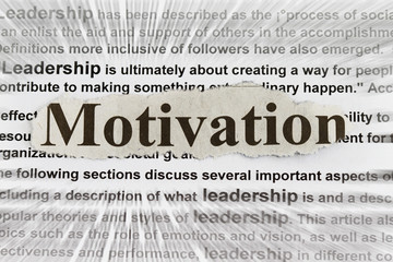 Fototapeta premium Motivation
