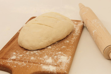 Fototapeta na wymiar Shaped dough
