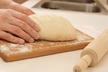Shaped dough