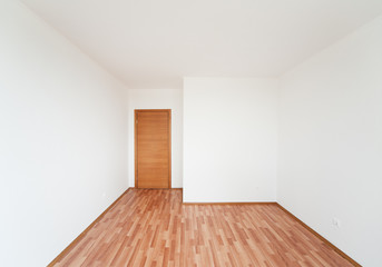 empty room with door