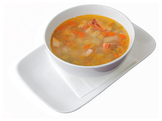 soup with salmon