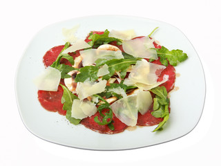 beef carpaccio dish