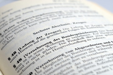 Vernehmung des Bundespräsidenten