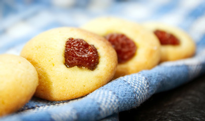 Cupcake with cherry candied