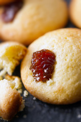 Cupcake with cherry candied