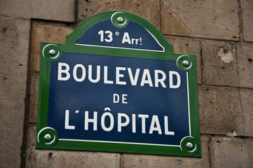 boulevard de l' hôpital à Paris 13ièm