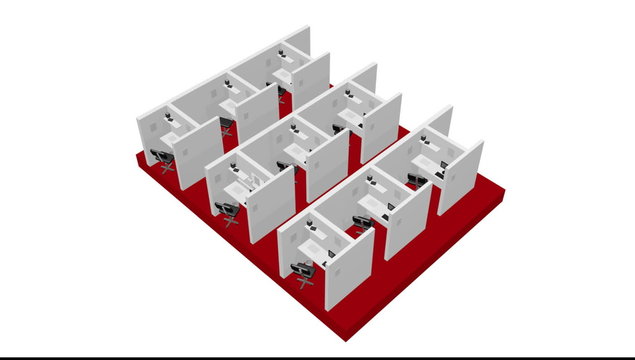 Cubil de trabajo en empresa