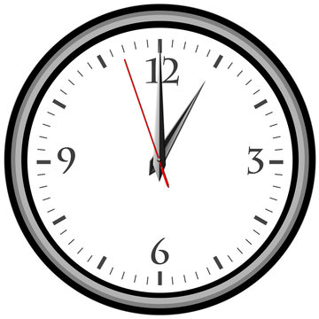 Uhr - Uhrzeit 1 am / pm