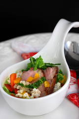 Wirsinggemüse mit Perlgraupen und Entenbrust © FFCucina Liz Collet