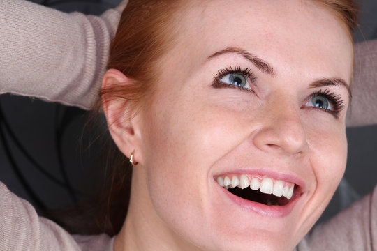 Young Beautiful Redhair Woman