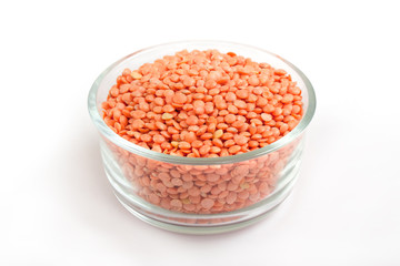 Dried pink or red lentils