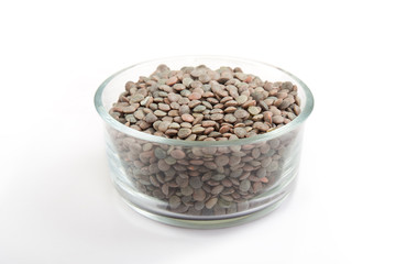 Dried uncooked lentils