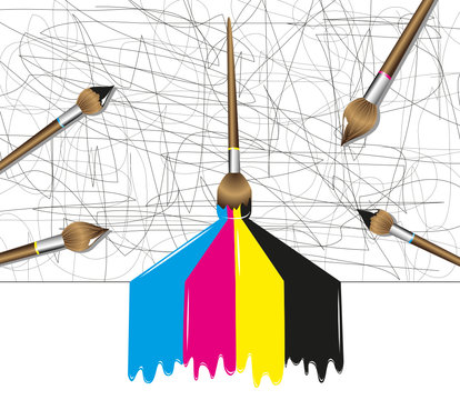 cmyk kritzel