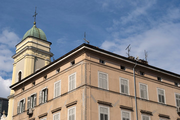 Fototapeta premium building and tower in rijeka