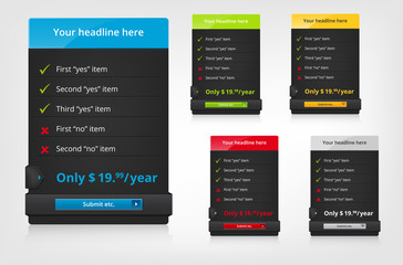 Web banner vector set