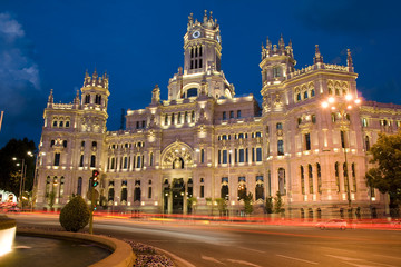 Fototapeta na wymiar Palacio comunicaciones de Madrid