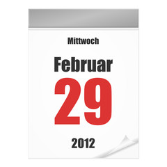 kalenderblatt v2 schalttag I