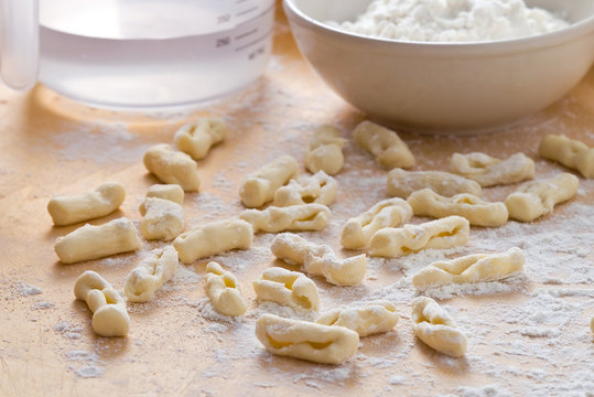 Homemade Cavatelli Pasta.