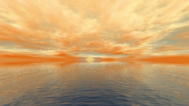 夕日の雲