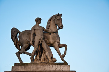 Naklejka premium paris sculpture