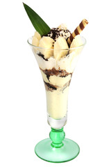 Bananen-Eisbecher