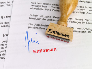 Stempel: Entlassen